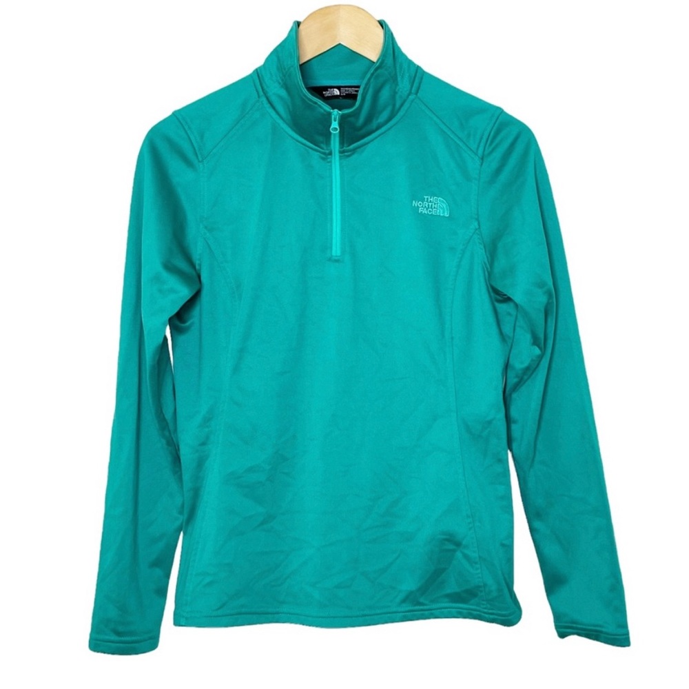 The North Face 1/4 Zip Performance Pullover Jacket Teal Green Women’s Size S